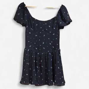 Aritzia Sunday Best Gwen Dress-Admiral Glimmer Floral-Women's Size Small-NWT